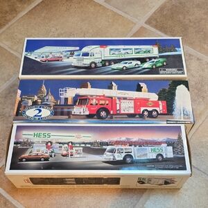 Toy Truck Lot 3x Hess and Sunoco (New)!
